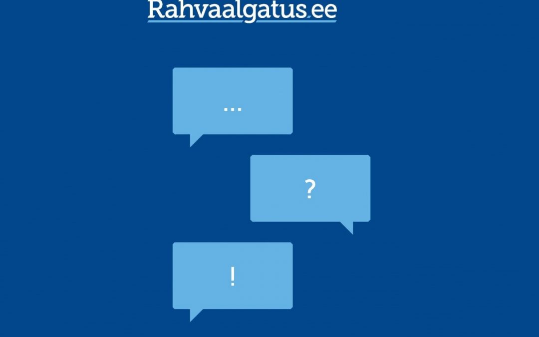 Rahvaalgatusveebi meeskond pakub nõustamist